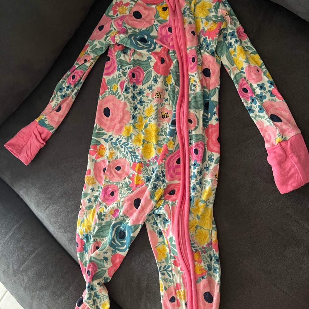 Little Sleepies Floral zippy